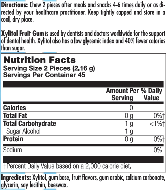 Xylitol Fruit Gum