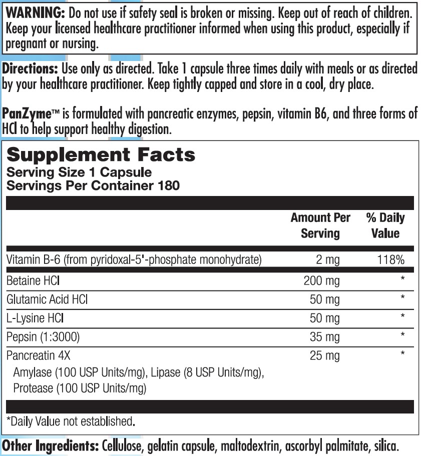 PanZyme – Nutra Biogenesis